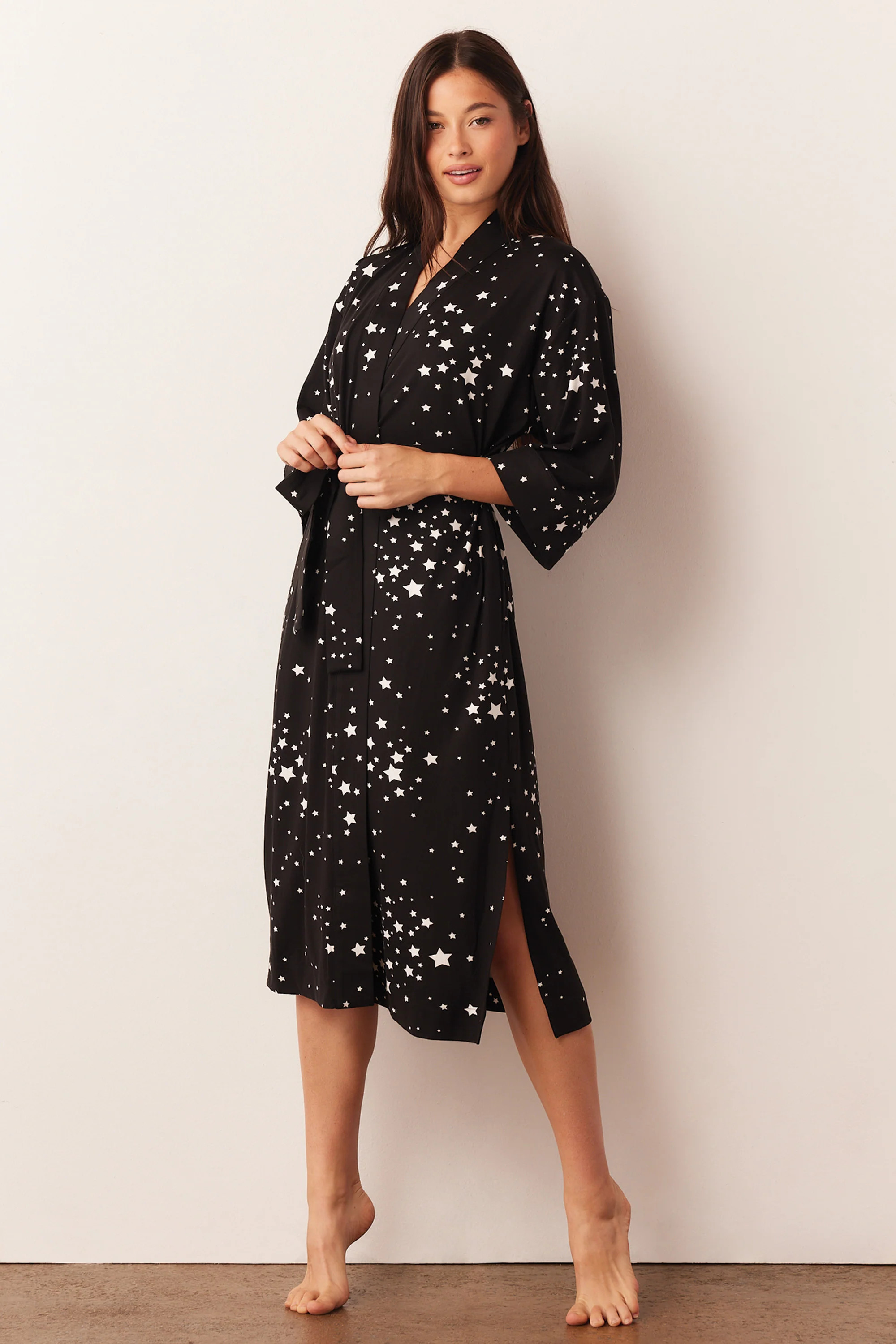 Vera Midi Robe | Black Stars | MASONgrey