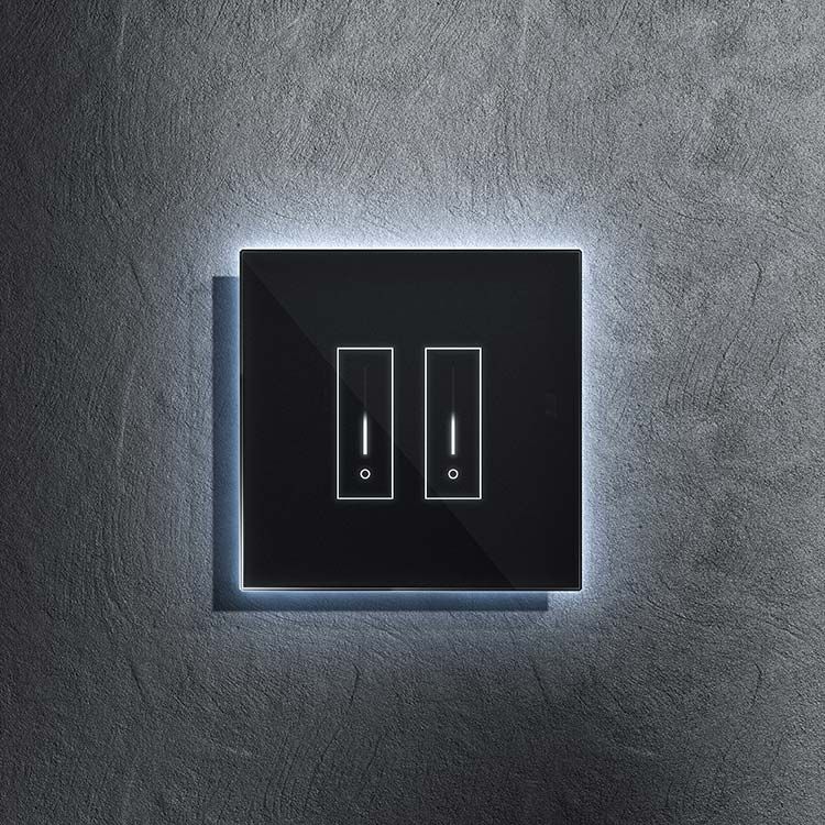 Smart Wifi Light Switch with Dimming - 2 Switch Controller - iotty | Iotty