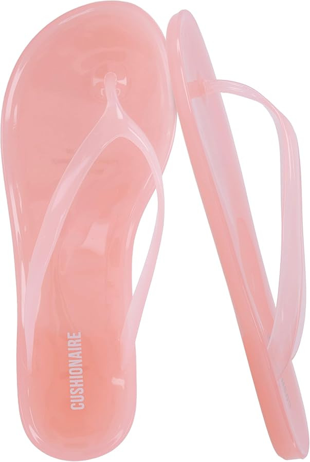 CUSHIONAIRE Splash Jelly Flip Flops for Women With Flexible Sole, Soft Footbed Summer Sandals for... | Amazon (US)