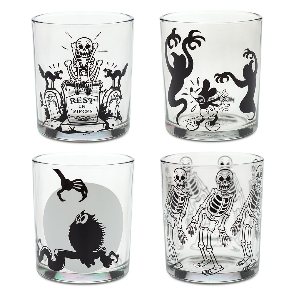 Mickey Mouse The Skeleton Dance Glass Set | Disney Store