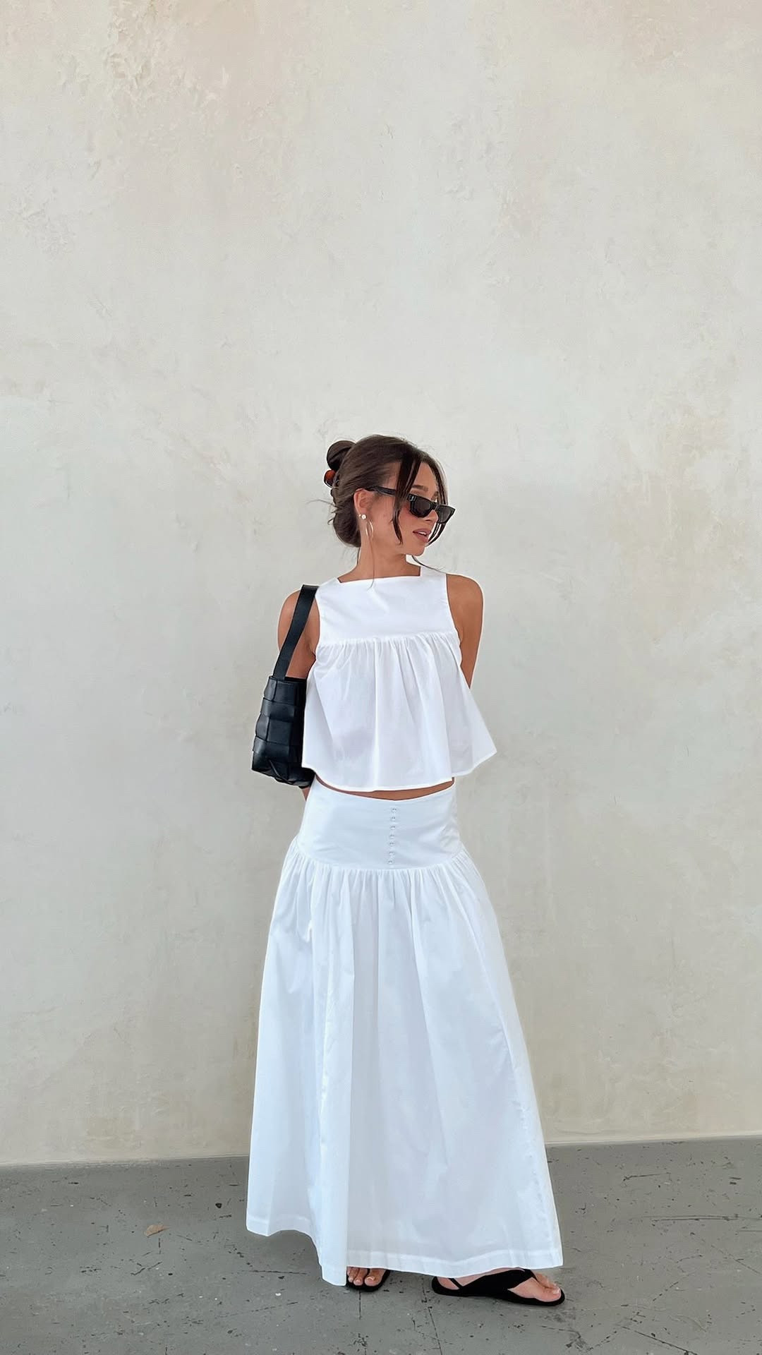 where are we wearing this set?! perfect for a warm summer stroll 🤍🌿 available now!