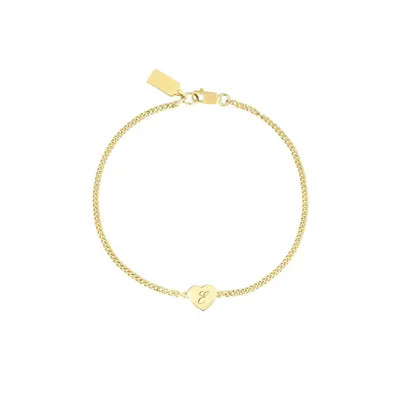 Set & Stones Emerson Initial Heart Bracelet in Gold /O at Nordstrom | Nordstrom