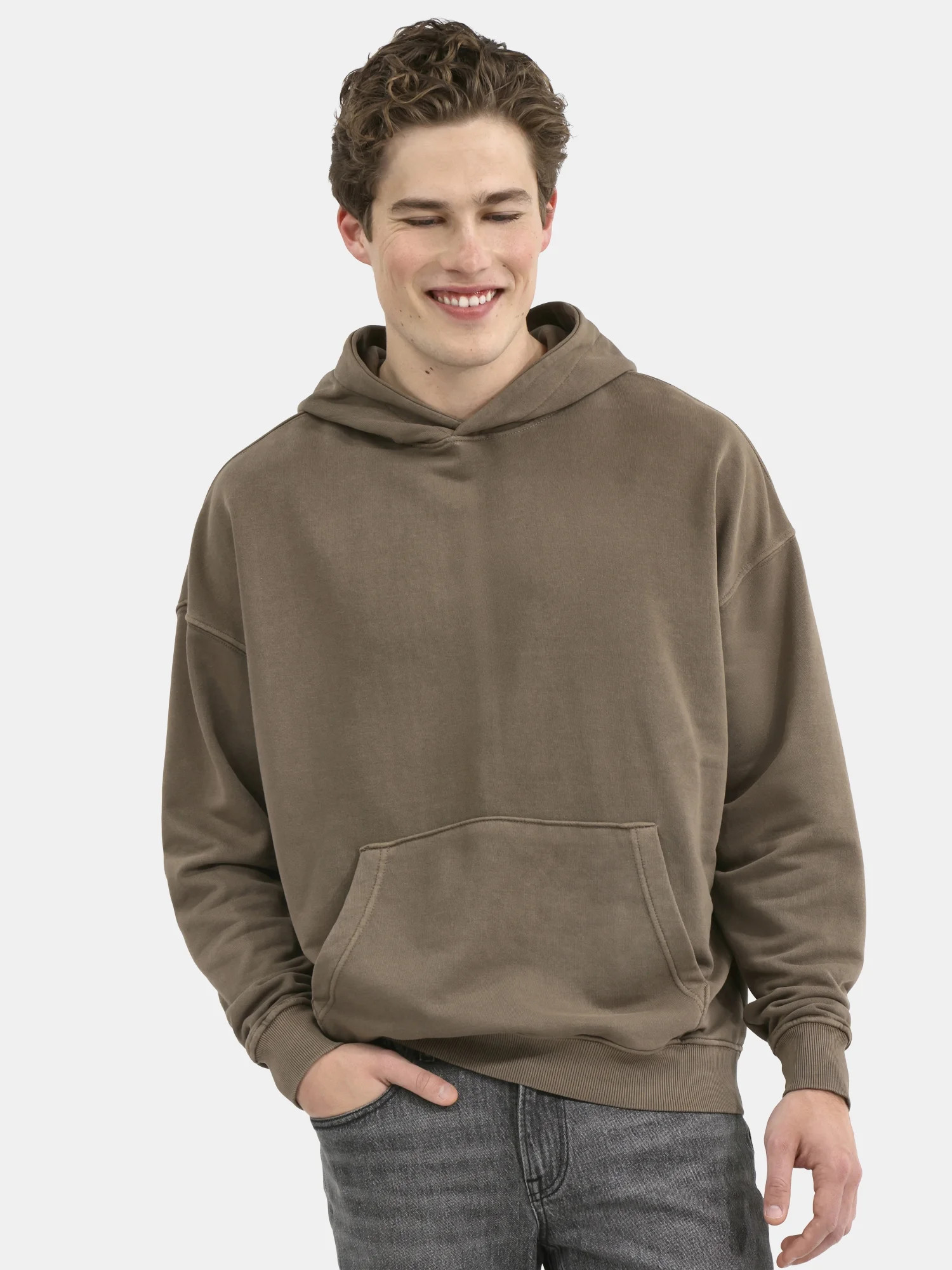 No Boundaries All Gender Oversized Fleece Hoodie Sweatshirt, 1 or 2-Pack, Men's | Walmart (US)