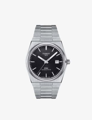 TISSOT T1374071105100 PRX stainless-steel automatic watch | Selfridges