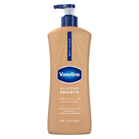 Vaseline Intensive Care™ Body Lotion for Dry Skin Almond Smooth Lotion Made with Ultra-Hydrating Lipids, Almond Oil & Vitamin E for a Smooth, Natural Glow, 20.3 fl oz | Walmart (US)