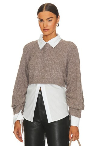 ASTR the Label Carol Sweater in Mocha from Revolve.com | Revolve Clothing (Global)