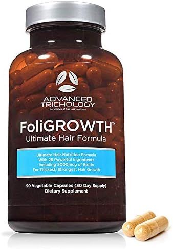 FoliGROWTH Ultimate Hair Nutraceutical – Get Thicker Hair, Reverse Diffuse Thinning Guaranteed ... | Amazon (US)