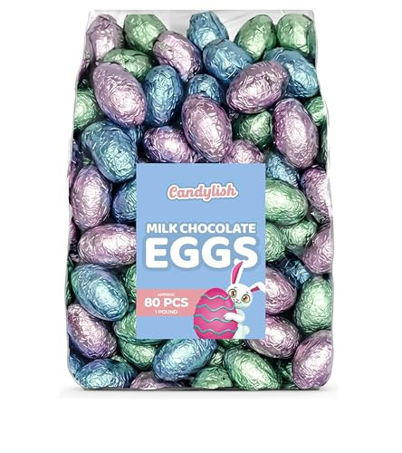 Easter Milk Chocolate Eggs 1 lb. – Premium Milk Chocolate Candy, Individually Wrapped, Perfect for Easter Baskets, Egg Hunts, Spring Holiday Parties & Gifting | Amazon (US)