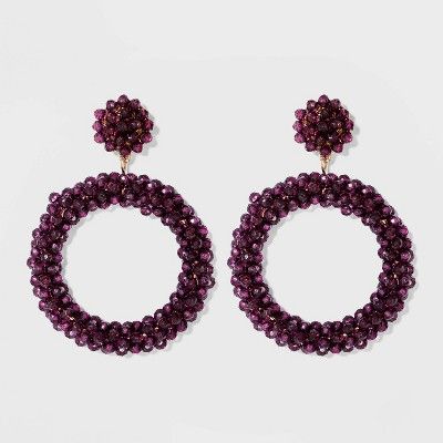 SUGARFIX by BaubleBar Lustrous Beaded Hoop Earrings | Target