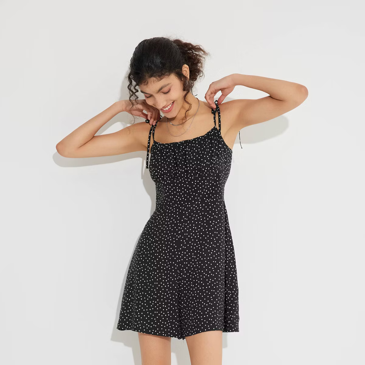 Women's Tie Shoulder Romper - Wild Fable™ | Target