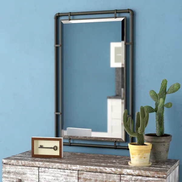 Koeller Industrial Metal Wall Mirror | Wayfair North America