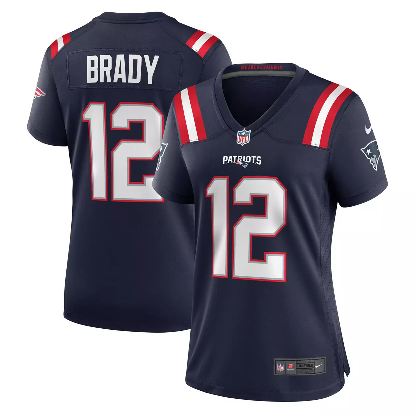 Women's Nike Tom Brady Navy New England Patriots Retired Game Jersey, Size: Medium, Blue | Kohl's