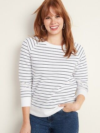 Relaxed Vintage Crew-Neck Sweatshirt for Women | Old Navy (US)