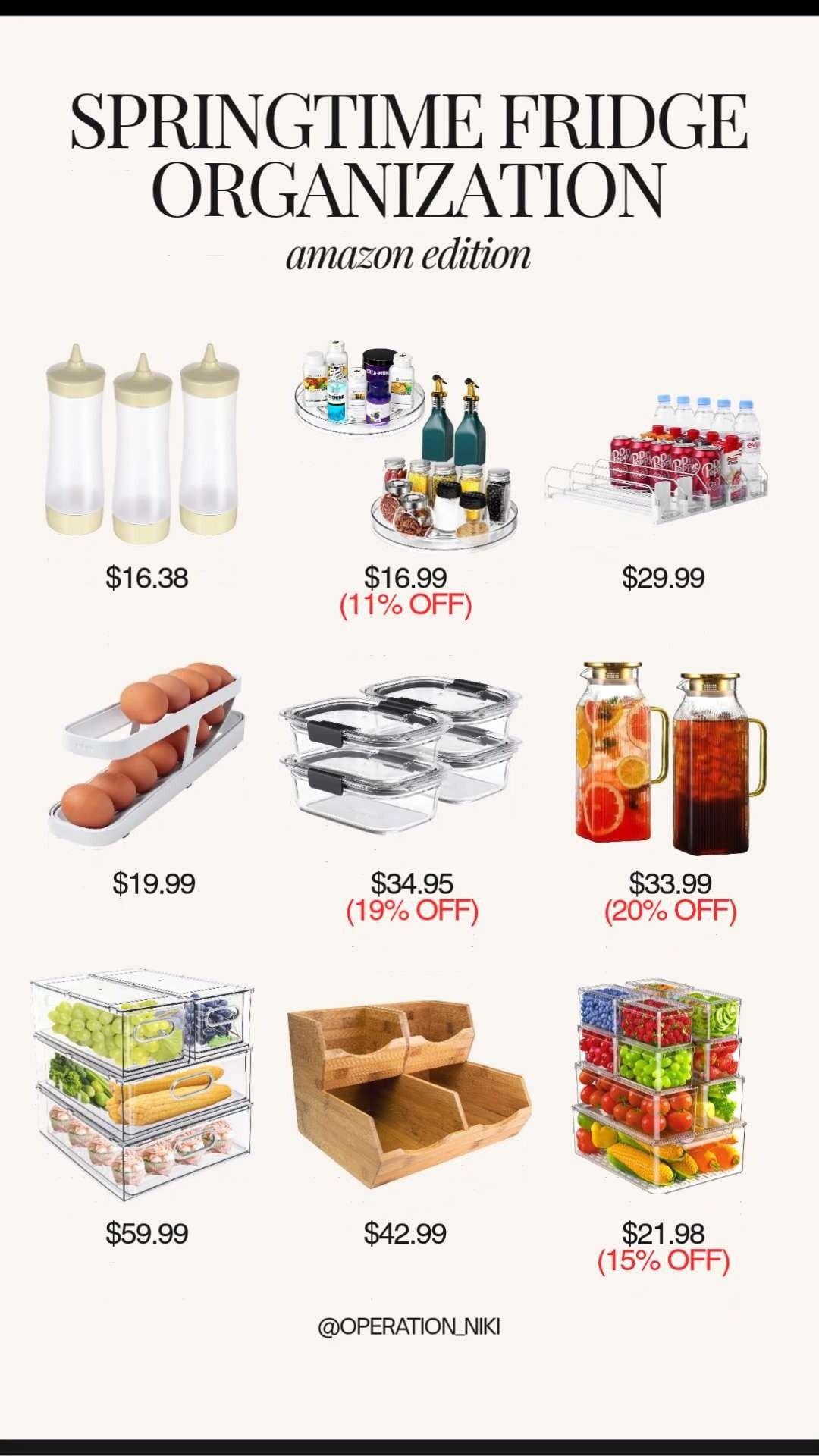 Fresh starts begin in the kitchen. 🌸🍃 Spring is the perfect time to clear out the old and organize the new for a fridge that feels as refreshing as the season. From clear bins to labeled zones, keeping your produce crisp and your snacks accessible makes healthy eating so much easier. 🍓🥗 Follow for more @OPERATION_NIKI on IG, TikTok, & Facebook #FridgeOrganization #SpringCleaning #RestockDay #KitchenHacks #OrganizedHome #CleanEating #FridgeGoals #SpringClean #OperationNiki #HomeOrganization  

 

#LTKfoodie #LTKfoodie #LTKfoodie #LTKHome