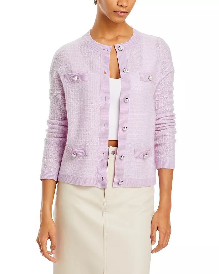 Tweed Stitch Crewneck Cardigan - 100% Exclusive | Bloomingdale's (US)