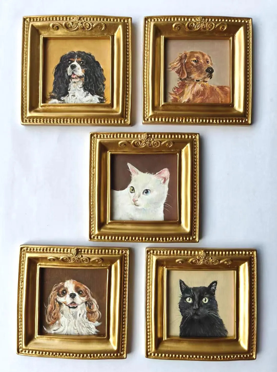 Handmade Acrylic Pet Portrait,dog Portrait,cat Portrait,custom Pet Portrait From Photo,pet Memori... | Etsy (US)