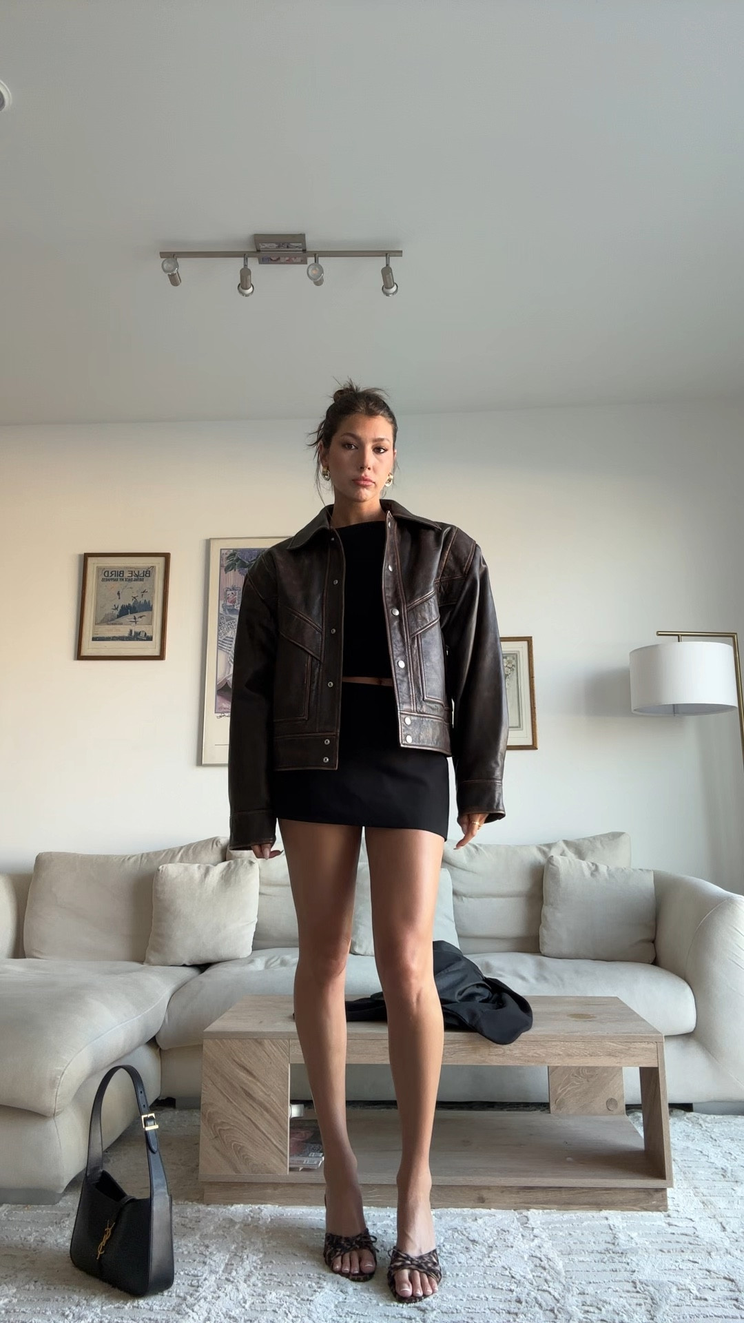 Brown leather jacket of my dreams. Oversized fit with shoulder pads… it’s giving hailey Bieber model off duty 

#LTKSeasonal #LTKVideo #LTKstyletip
