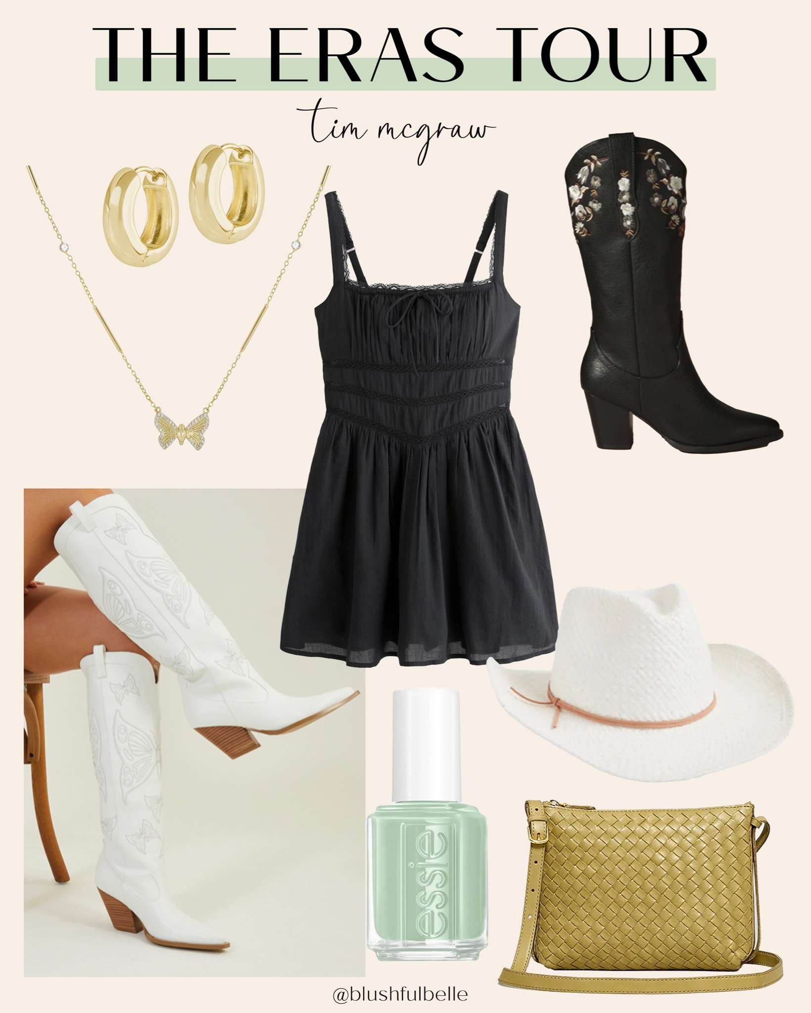 The Eras Tour Outfit Inspo: Debut 💚🦋

Taylor Swift concert outfit, little black dress, summer dress, country concert, cowboy boots 

#LTKstyletip #LTKparties #LTKshoecrush