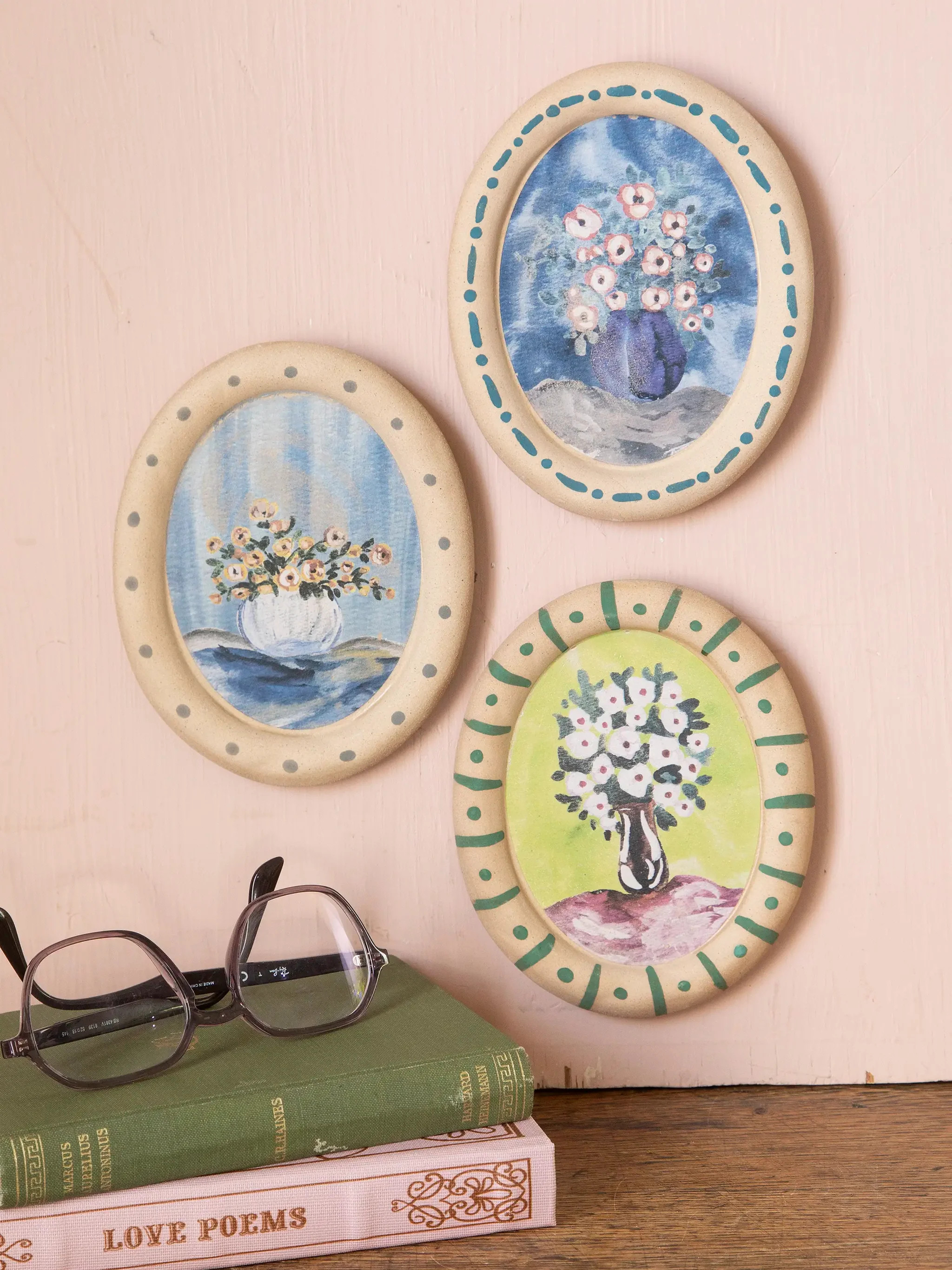 Stoneware Framed Art Set | Natural Life