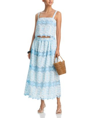 Embroidered Top & Midi Skirt - Exclusive | Bloomingdale's (AU)