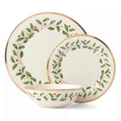 Lenox Holiday 3-Piece Place Setting, Ivory | Belk