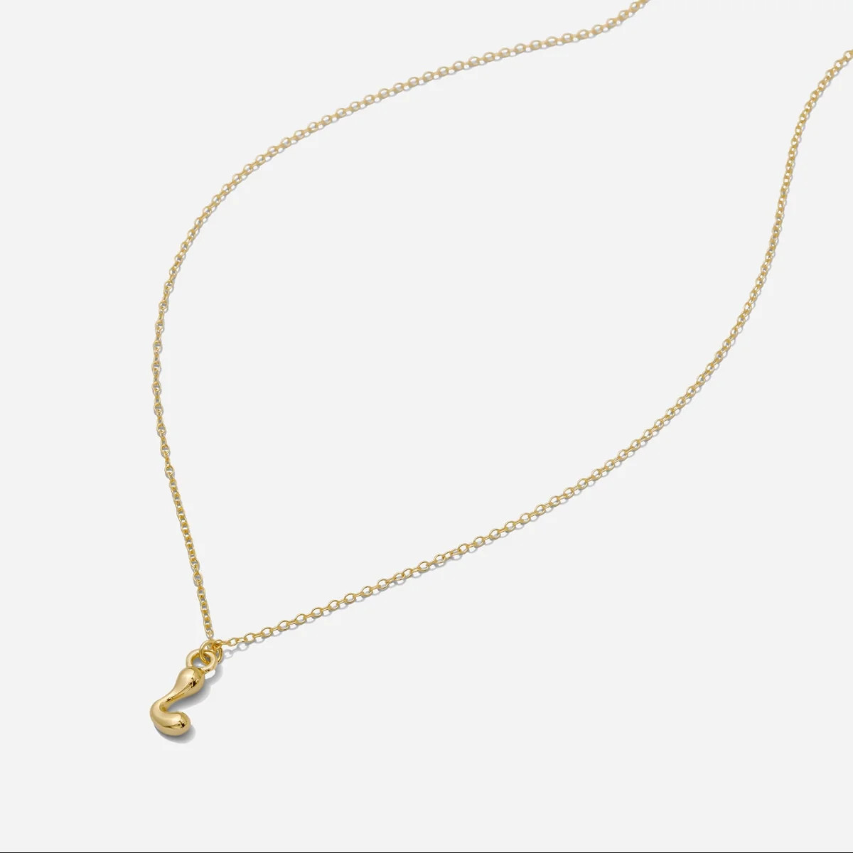 Puffy Initial Necklace | Katie Dean Jewelry