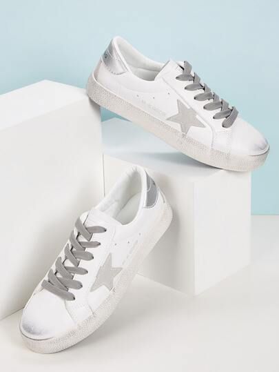 Star Patch Low Top Sneakers | SHEIN