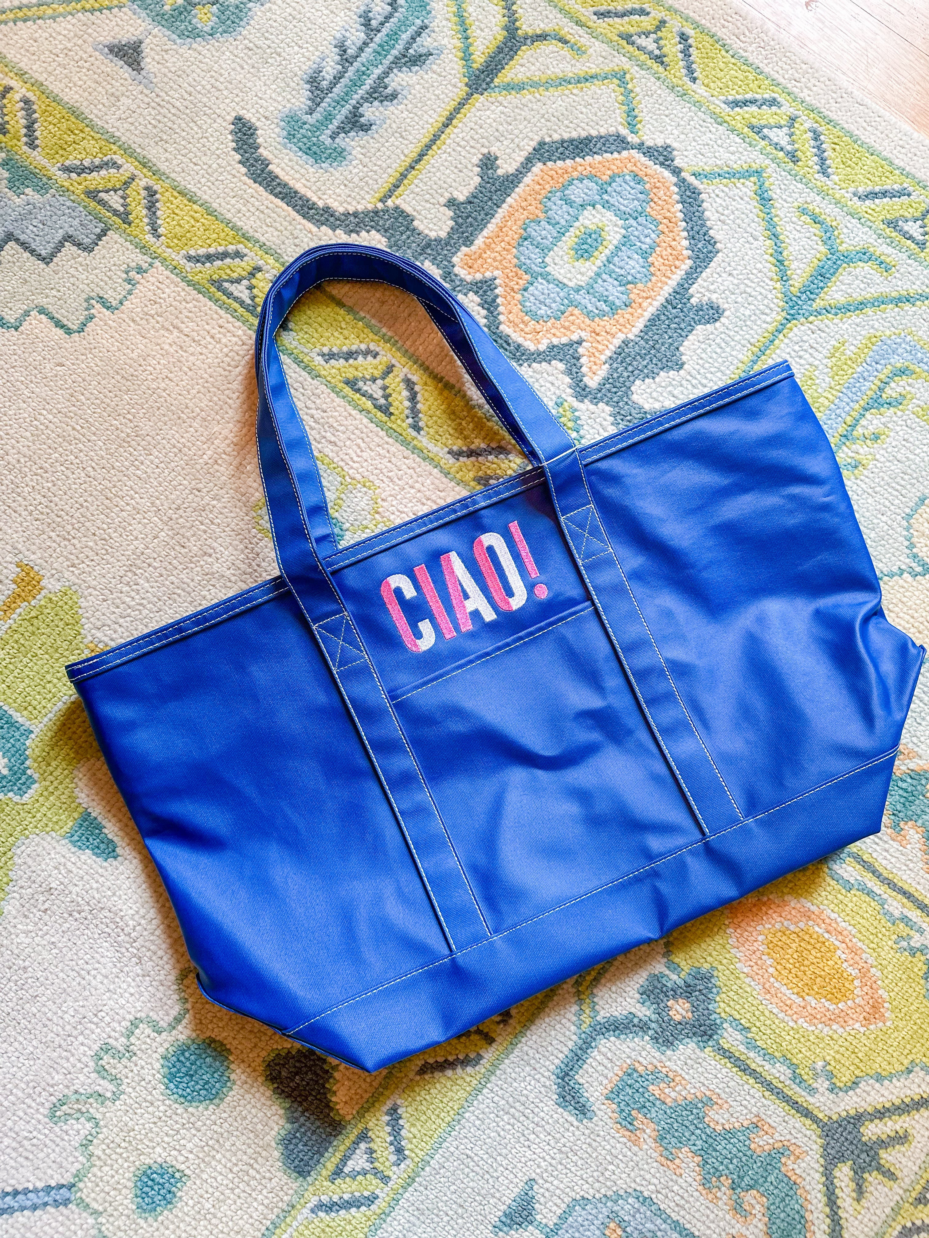 TRVL Maxi Canvas Tote | Bogey and Byrd