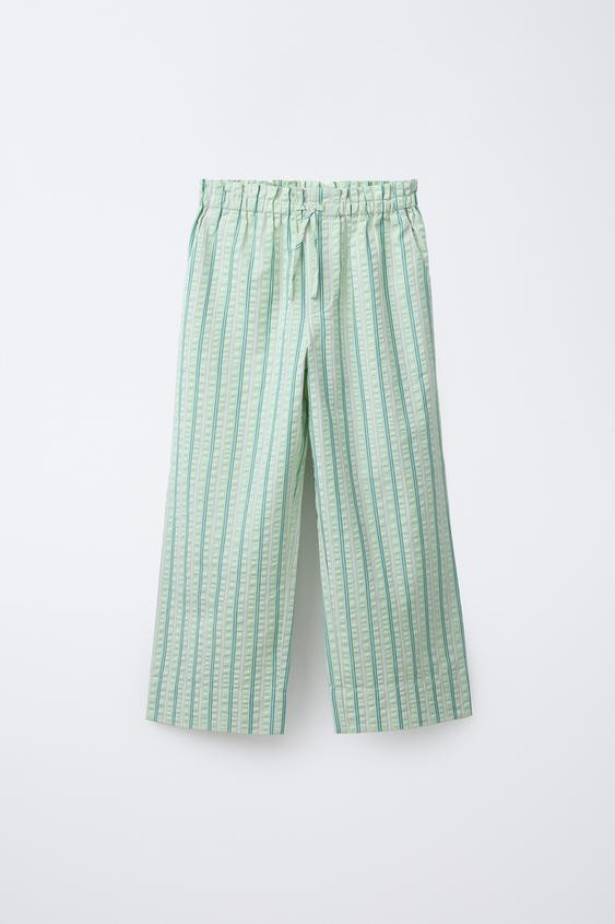 SEERSUCKER STRIPED PANTS | Zara US