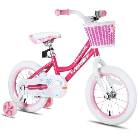 JOYSTAR Angel Girls Bike with Training Wheels for 2-9 Years Old, 18 Inch Kids Bike with Kickstand, T | Walmart (US)