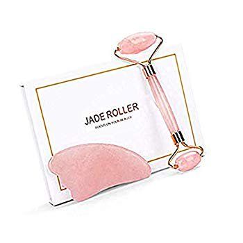 SOHAPY Rose Quartz Roller Gua Sha Set Massager Jade Roller for Face Eye Neck Face Massager for Wrink | Walmart (US)