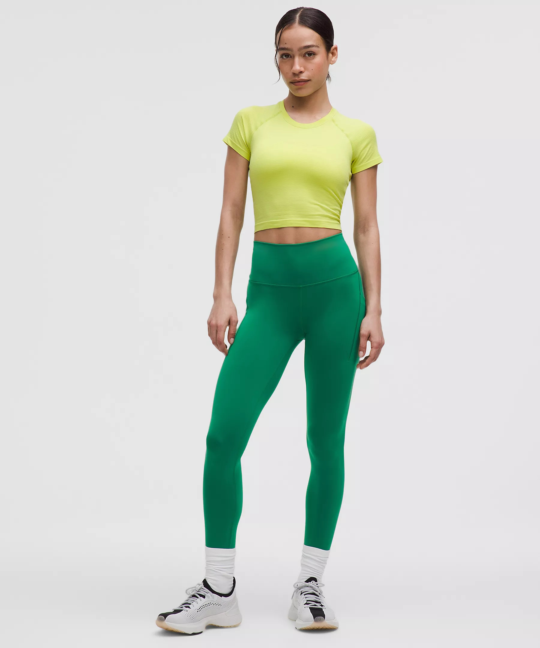 Swiftly Tech Cropped Short-Sleeve Shirt 2.0 | Women's Short Sleeve Shirts & Tee's | lululemon | Lululemon (US)