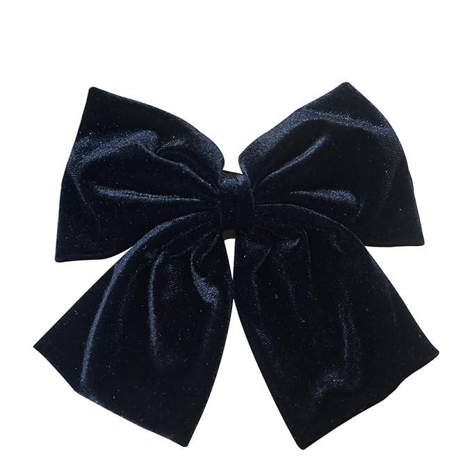 6.5 Inch Large Velvet Hair Bows Clip Big Hair Bow Alligator Clip Hair Barrettes Hair Accessories ... | Amazon (US)