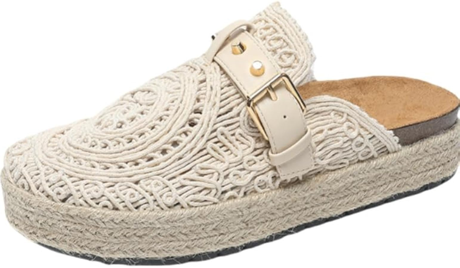 Ladies' summer vacation style one-foot kick - geometric hollowed-out and embroidered design, brea... | Amazon (US)