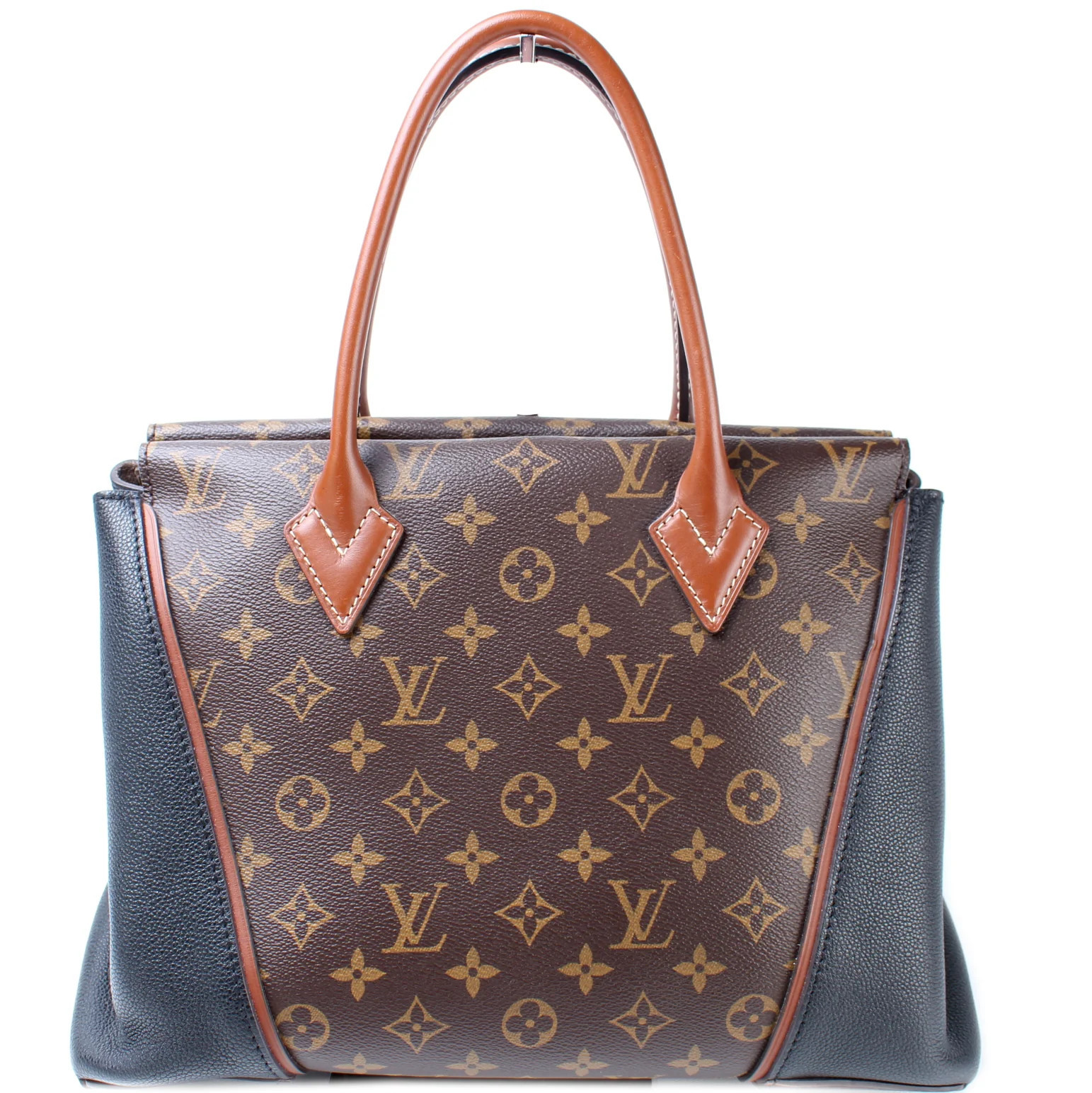 W Tote Leather / Monogram | Keeks Designer Handbags