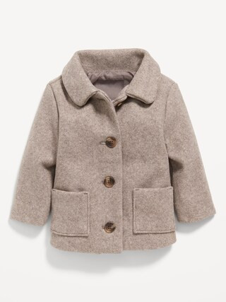 Unisex Soft-Brushed Buttoned Coat for Baby | Old Navy (US)