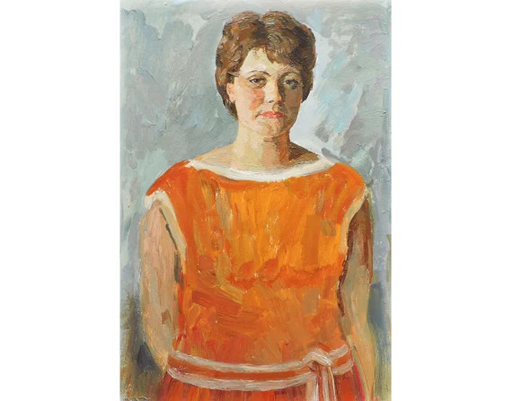 FEMALE PORTRAIT VINTAGE Original Oil Painting by Soviet Russian Ukrainian artist A.Solodovnikov 1970 | Etsy (US)