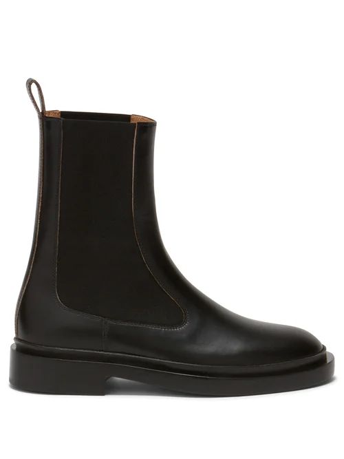 Jil Sander - Leather Chelsea Boots - Womens - Black | Matches (US)