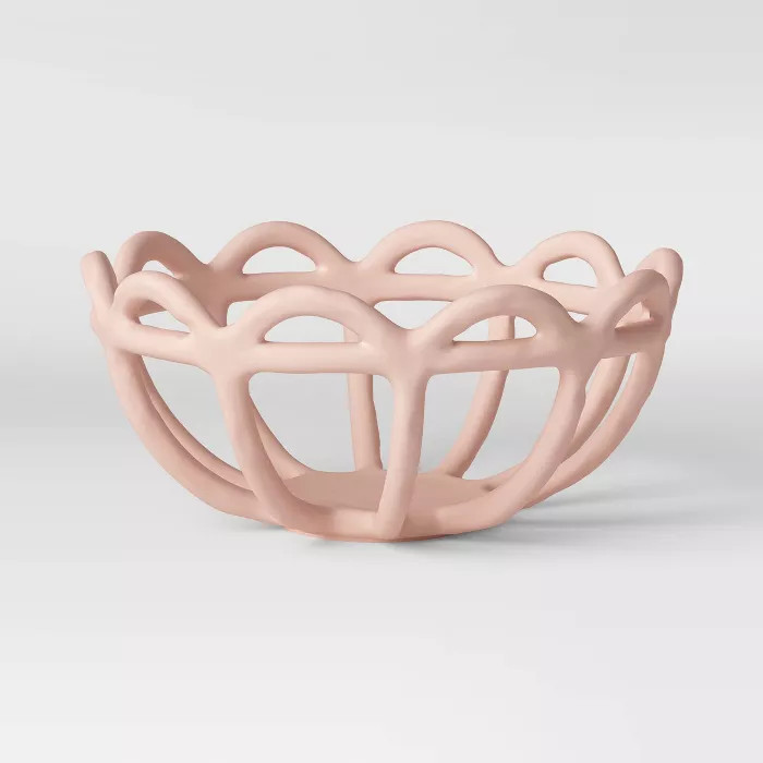 4.7" x 10" Ceramic Bowl Pink - Opalhouse™ | Target