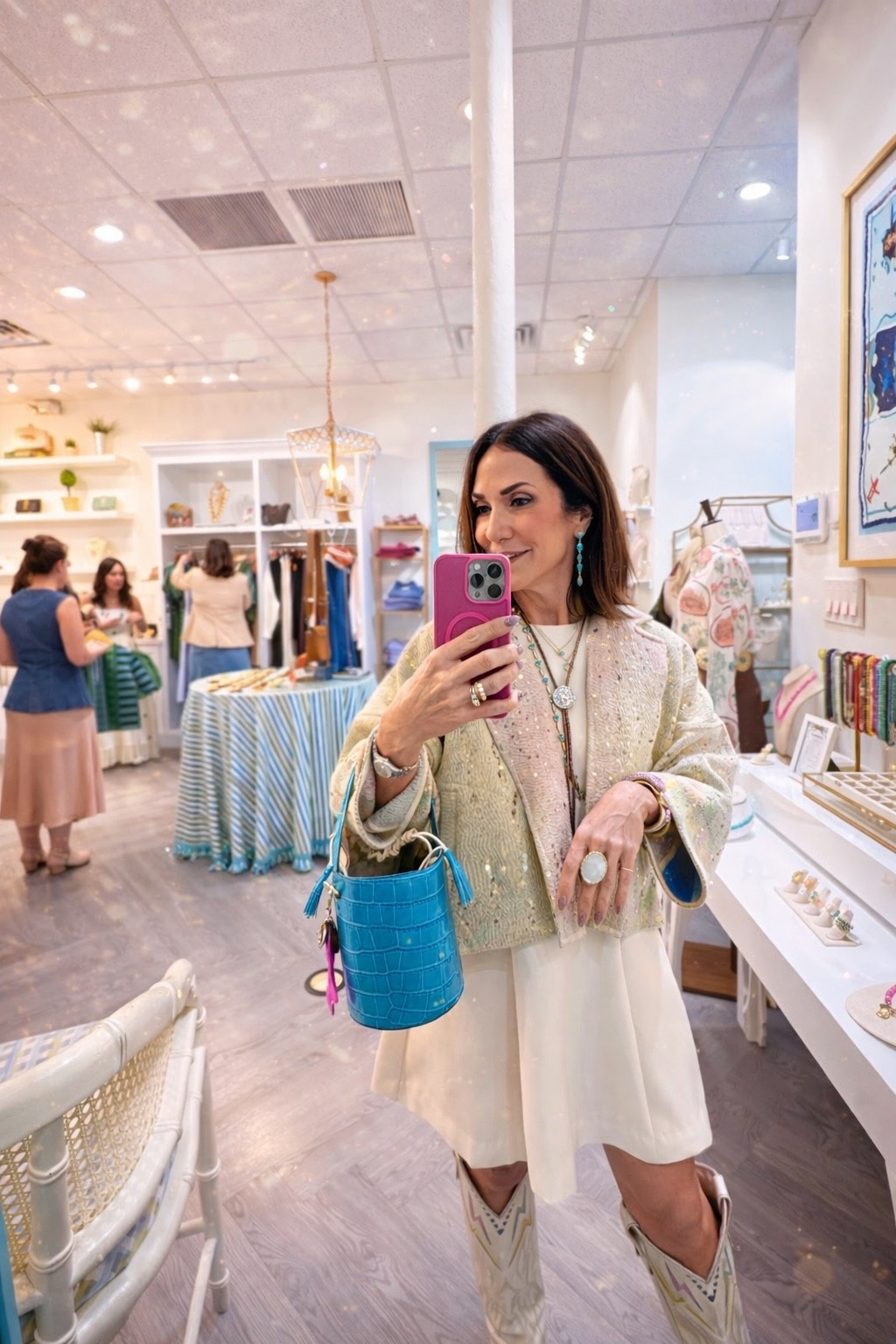 statement coat Sapana coats are one of a kind linking what I love 
Turquoise Jewelry 
Cowboy chic
New purse 

#LTKPetite #LTKootd