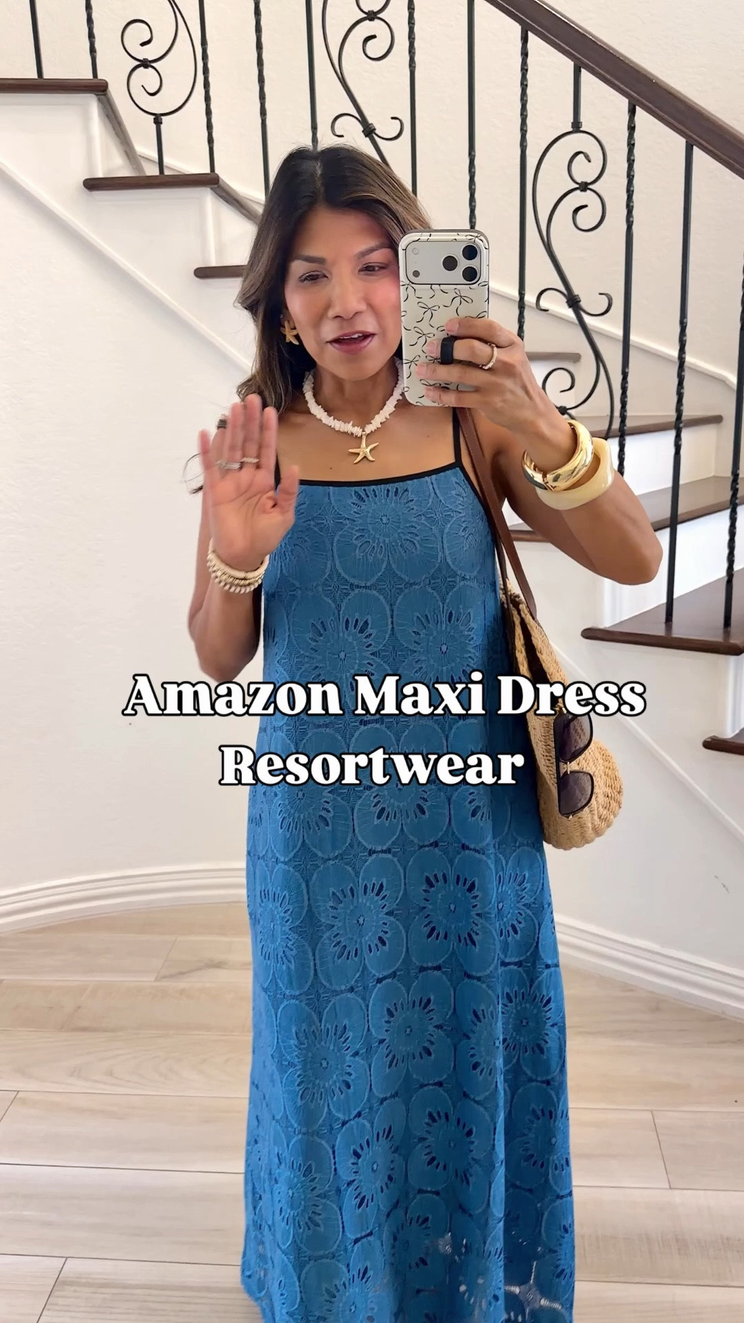 I’m 5’2” 118#ish for reference 
Maxi dress in small tts.
Sandals tts.
All beach accessories  are linked.

#LTKPetite #LTKOver40 #LTKTravel