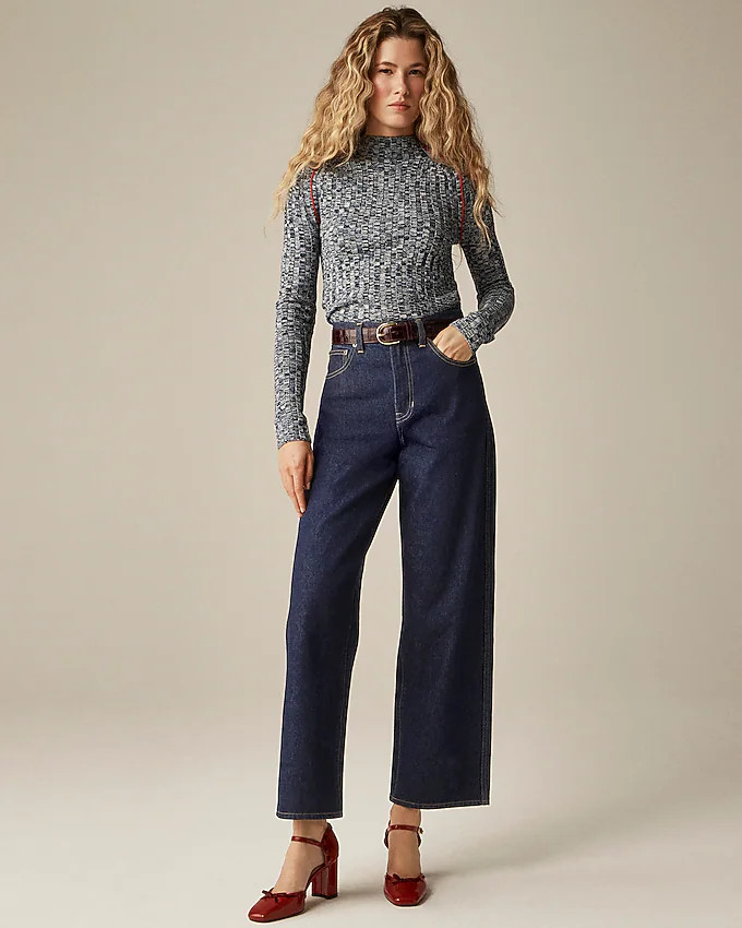 Everyday wide-leg ankle jean in rigid | J. Crew US