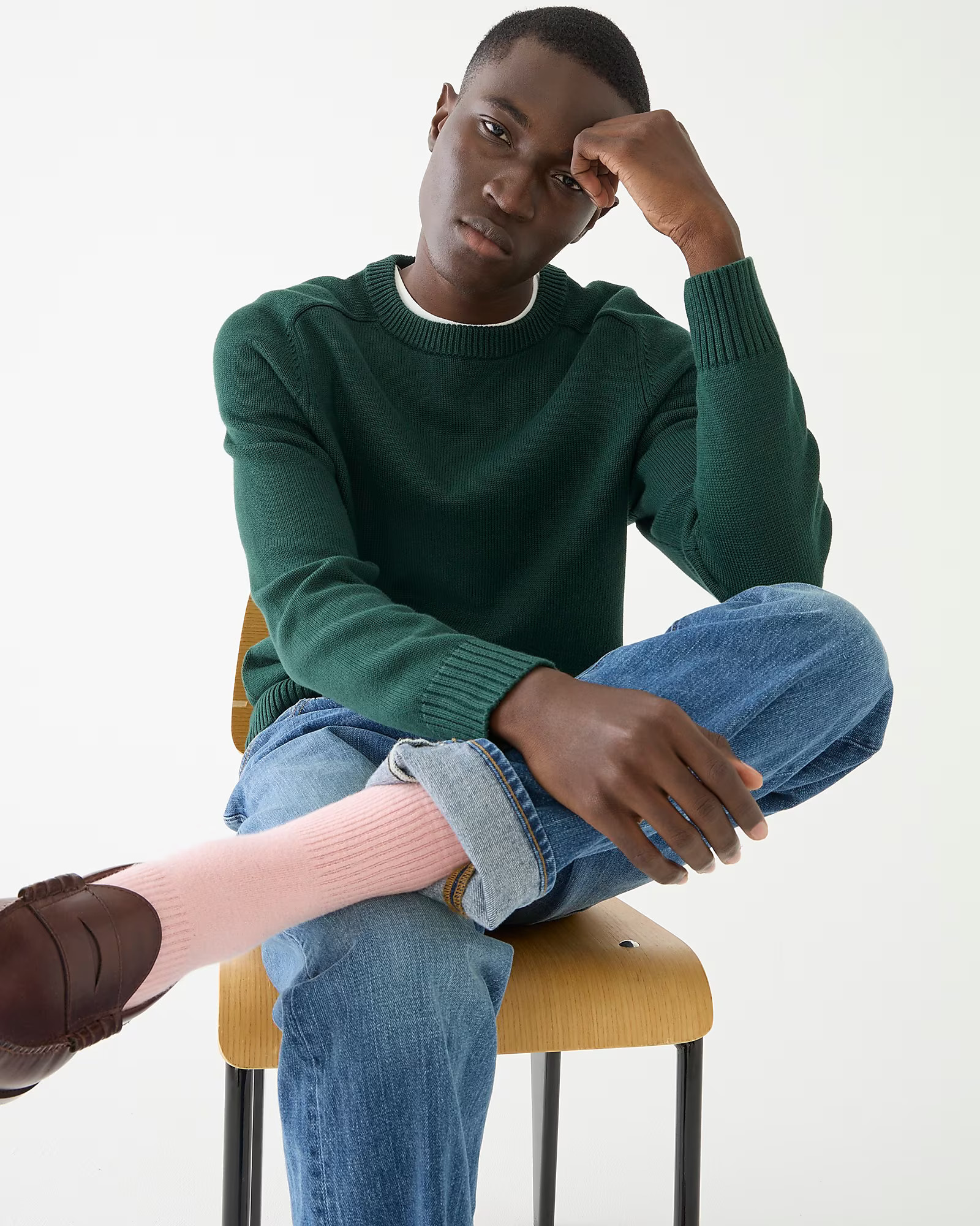 Heritage cotton crewneck sweater | J. Crew US