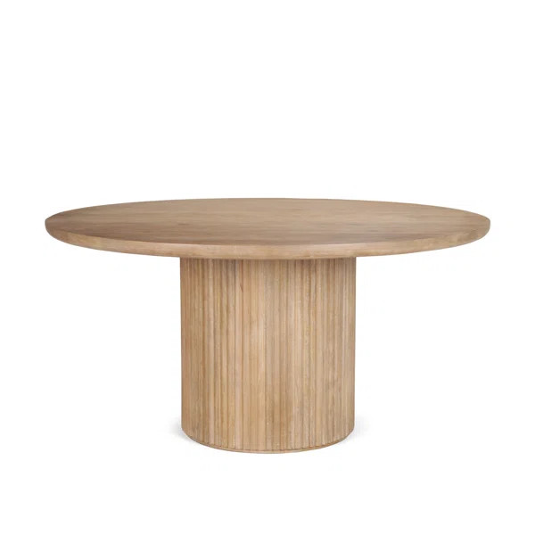 Chessa Round Solid Wood Dining Table | Wayfair North America