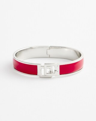 Chico's Click Red Bangle Bracelet | Chico's
