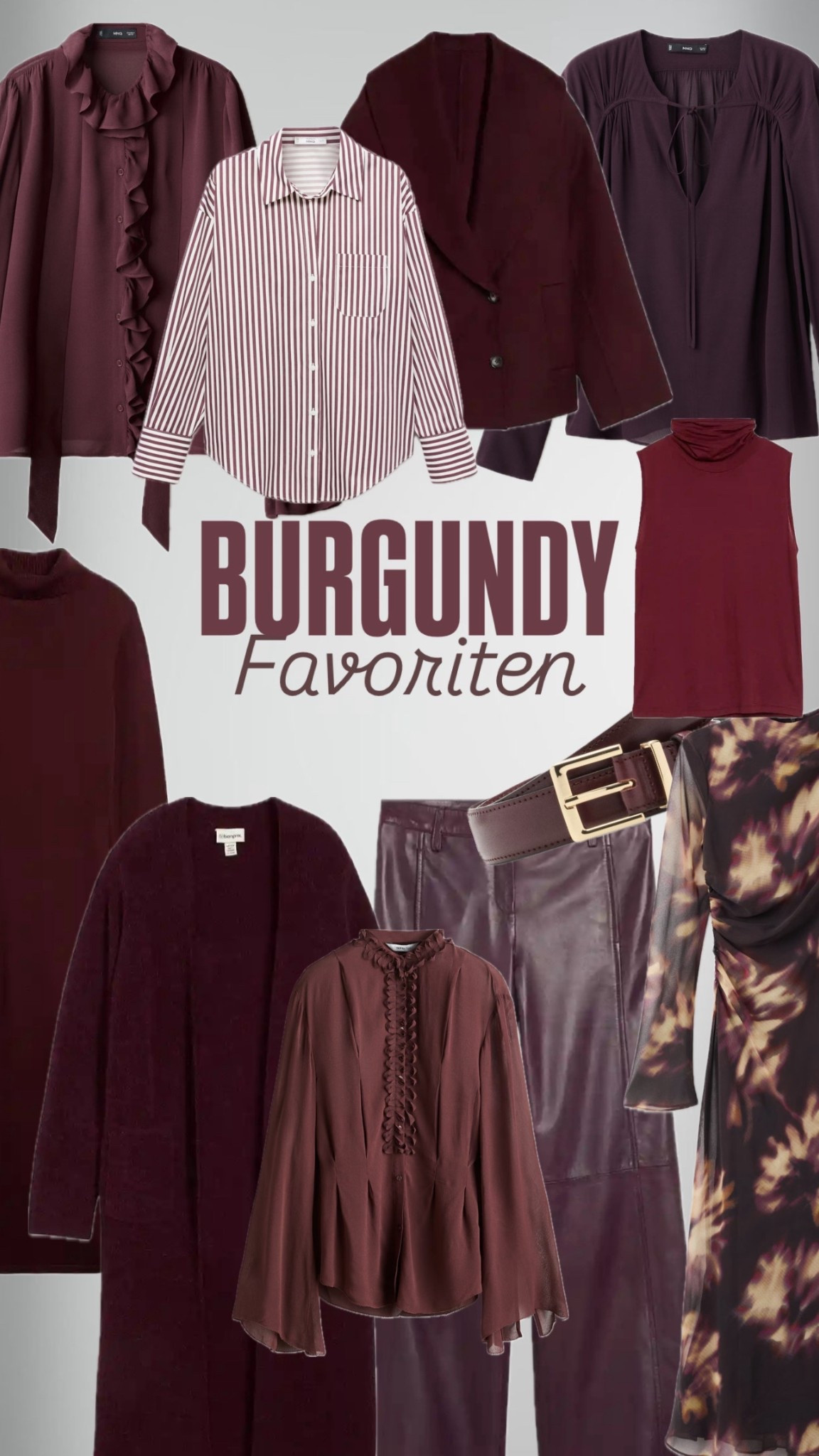 Meine Burgundy Favoriten 🫶🏻✨💯 die Trendfarbe aus diesem Herbst!

#LTKdeutschland #LTKstyletip #LTKautumn