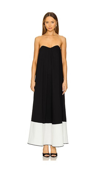 Giulia Dress in Black & Off White Combo | Revolve Clothing (Global)