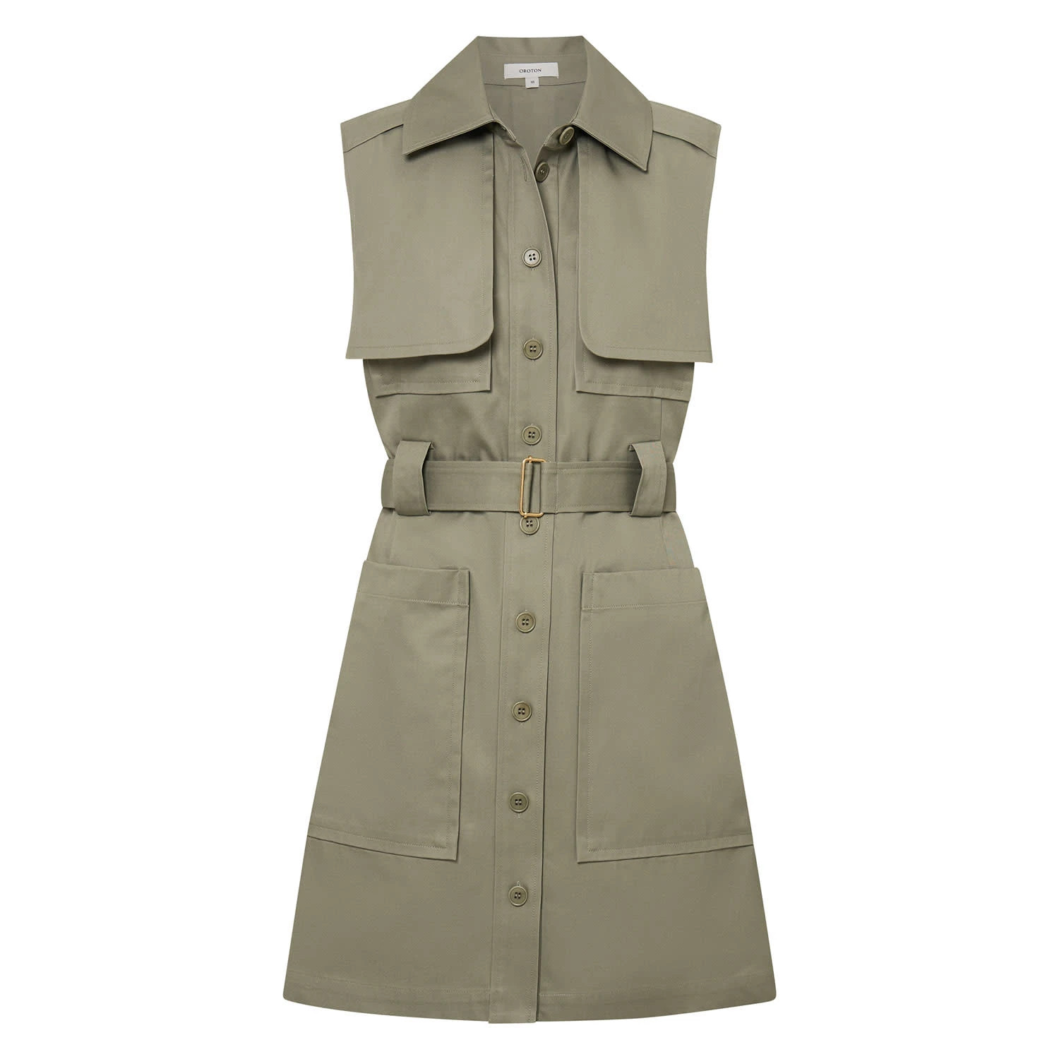 Shirt Dress - Sage | Oroton | Oroton