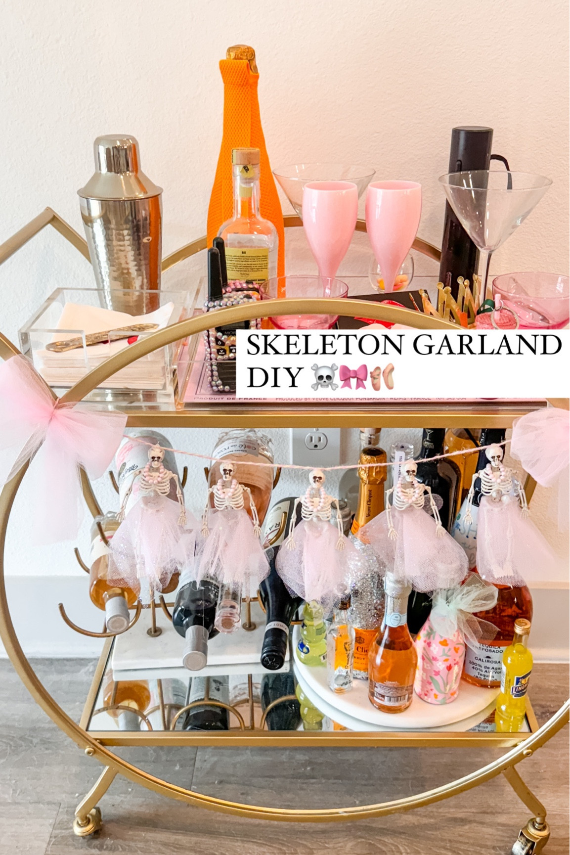 all of the supplies I used to DIY this cute skeleton garland!

I chose to make mine super pink and girly but you could easily sub for a different color tulle! 

#LTKParties #LTKSaleAlert #LTKSeasonal
