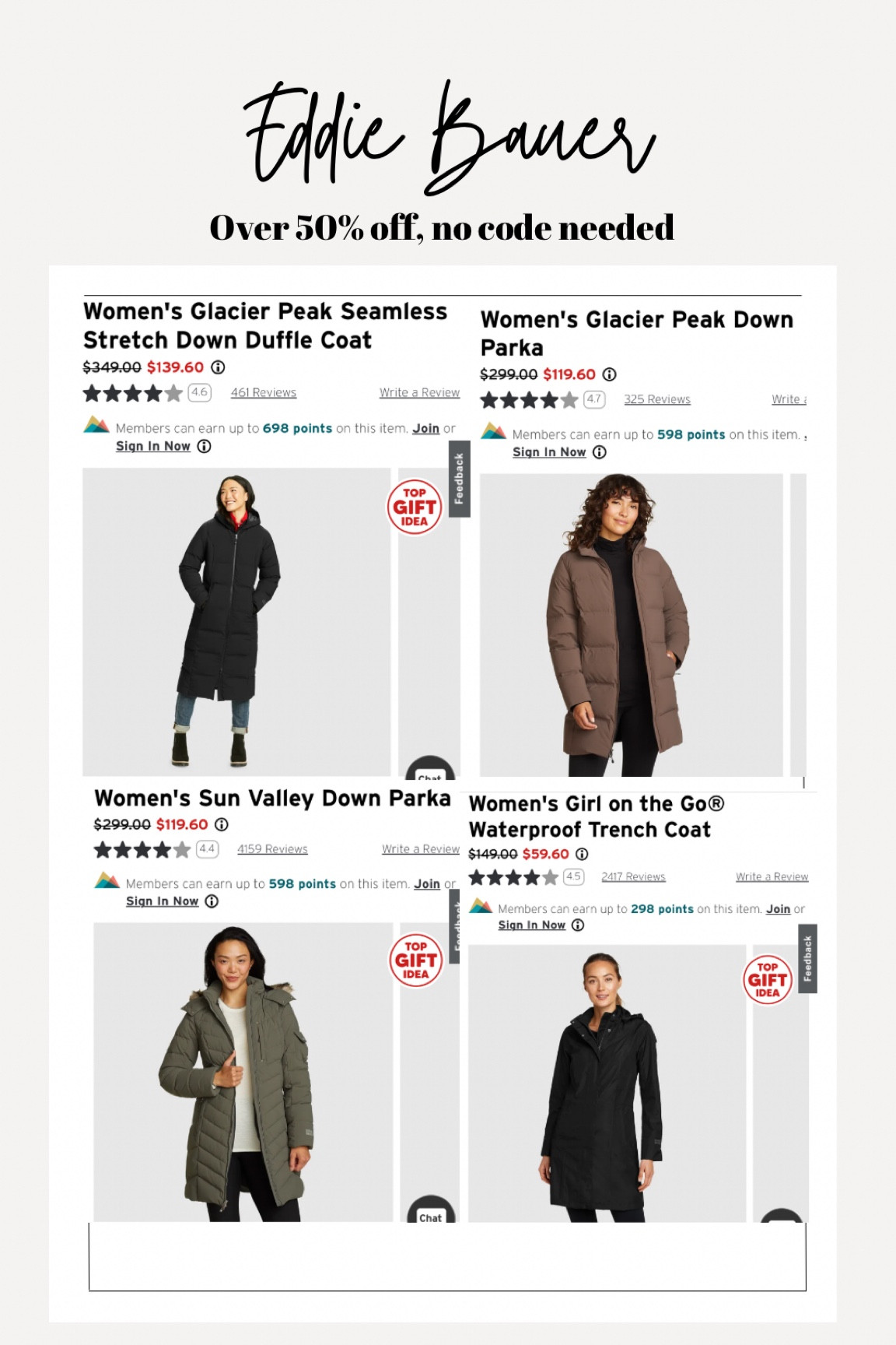 I wear a medium in these coats
Long puffer
Mid length puffer
Quilted parka
Waterproof trenchcoat
Winter coats
Eddie Bauer


#LTKSeasonal #LTKSaleAlert #LTKHoliday